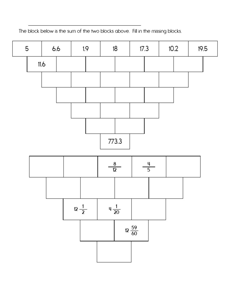 February 24 Math Worksheets Overview | PDF