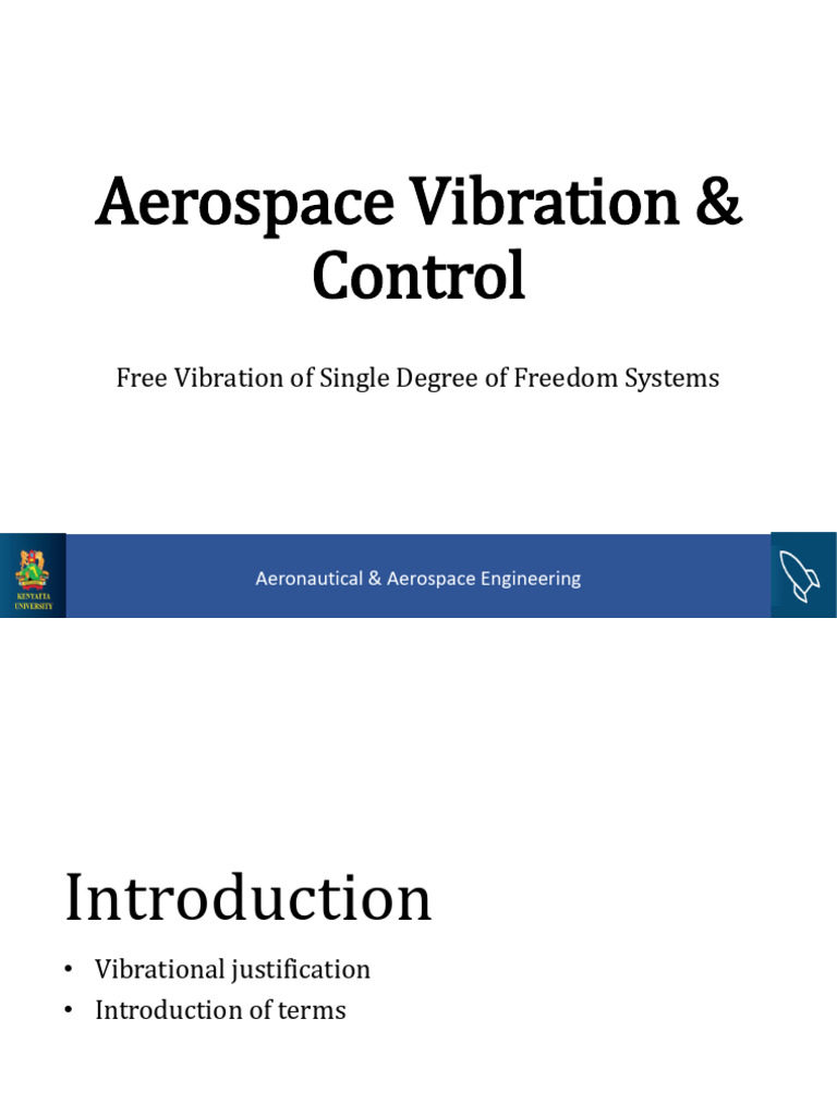 Aerospace Vibration Analysis Overview | PDF | Damping | Force