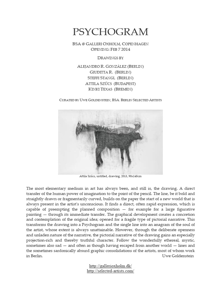 Psychograms: Artistic Expressions Unveiled | PDF