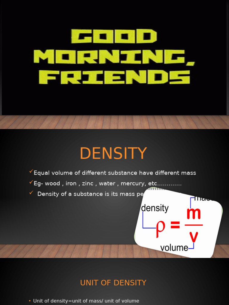 Understanding Density and Its Units | PDF