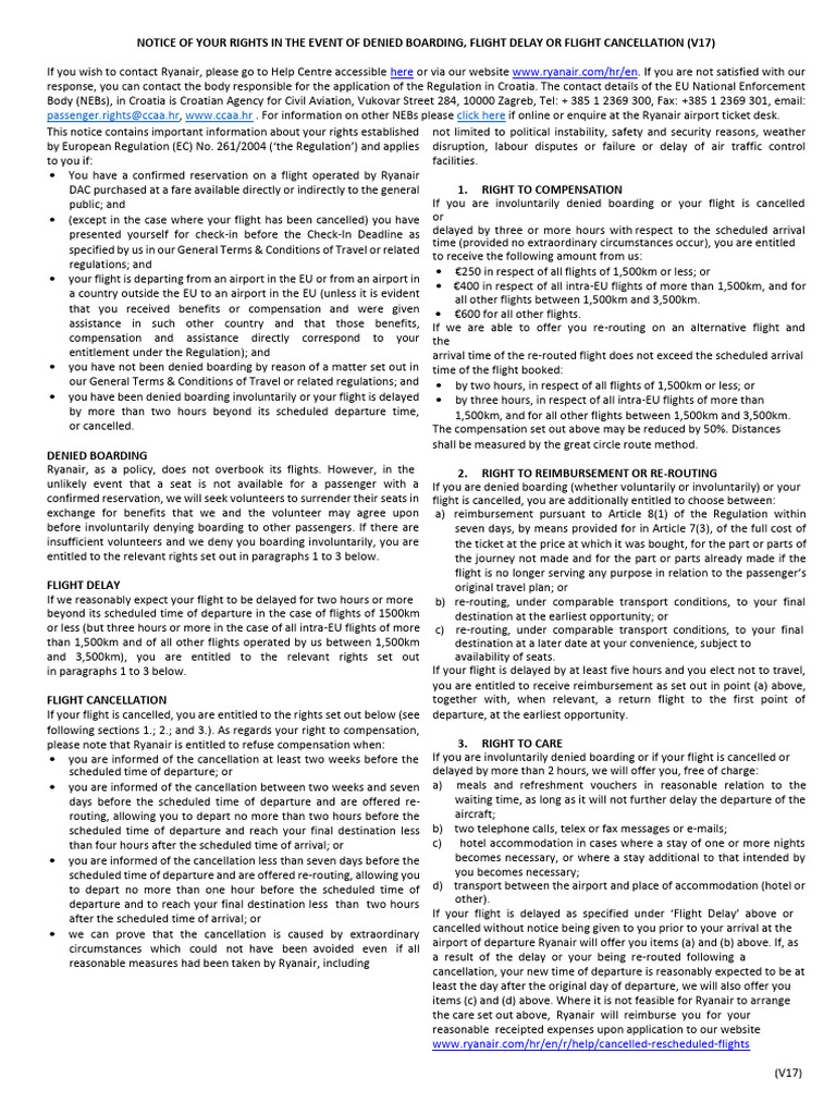 EU261-for-Croatia-EN | PDF