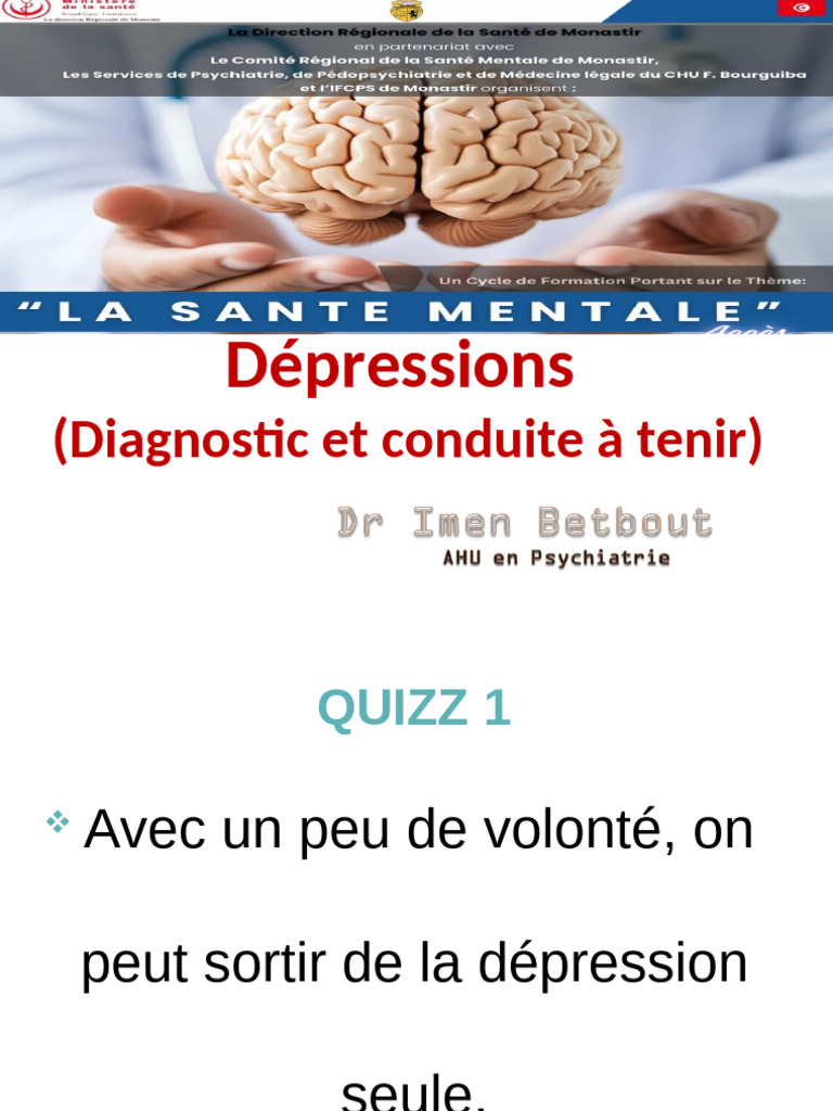 Dépression Diagnostic et Traitement PDF Dépression (psychiatrie — free download