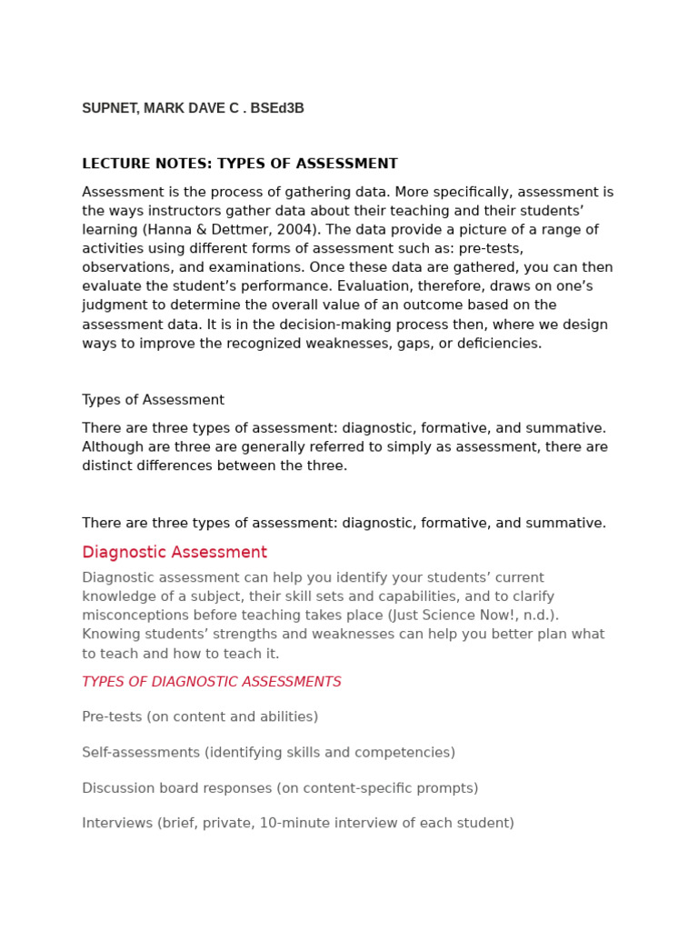 Assessment in Learning | PDF | Educational Assessment | Cognitive Science
