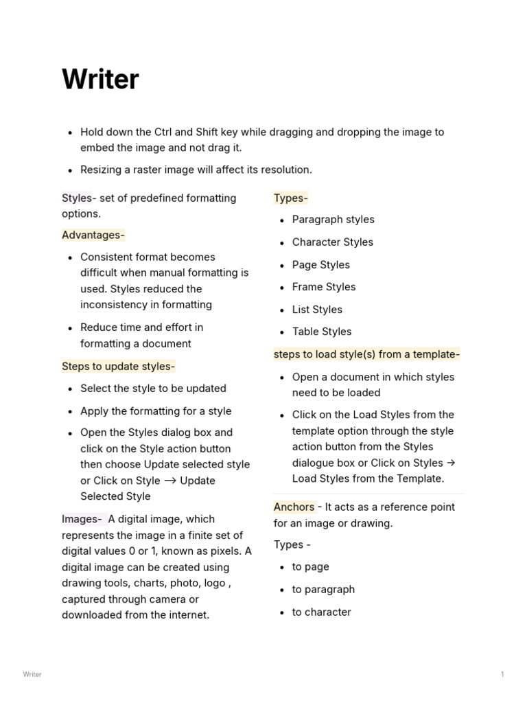 Writer | PDF | Shape | Digital Image