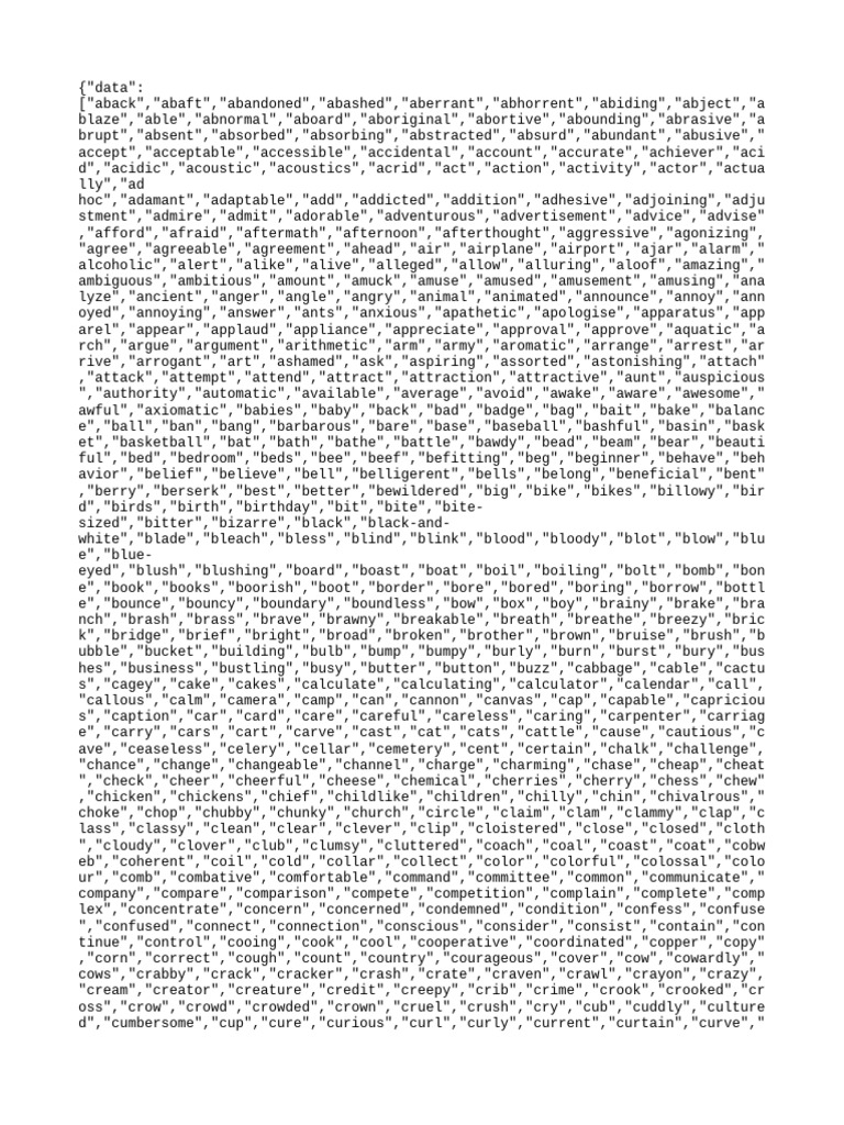 Words | PDF
