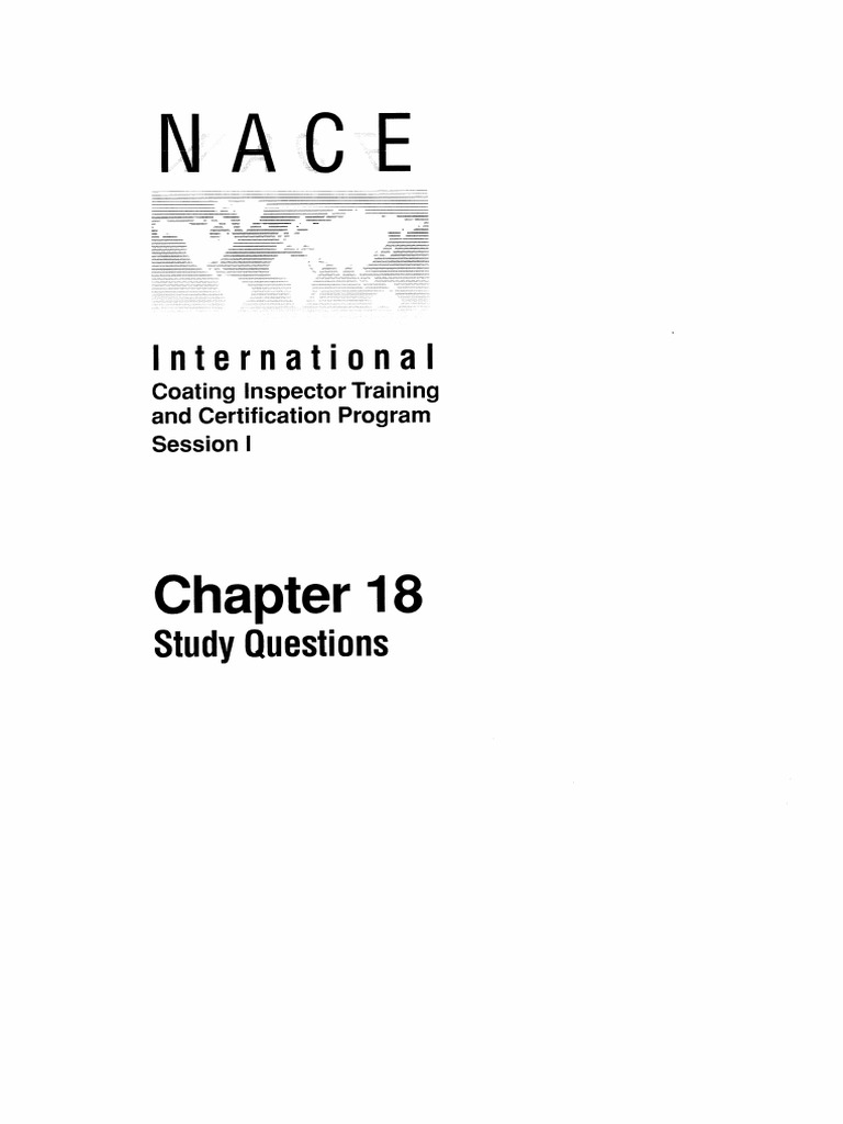 NACE-Chapter-18-Study Questions | PDF