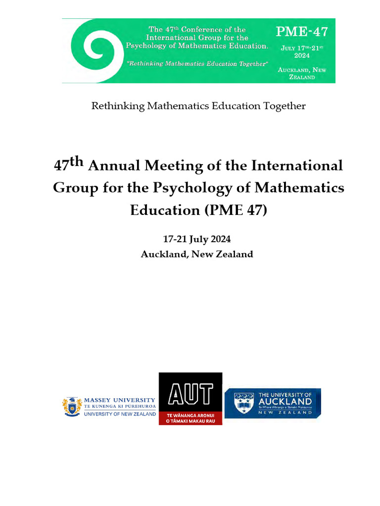 Psychology of Mathematics Education Conference PME 47 - ConfTool Pro ...