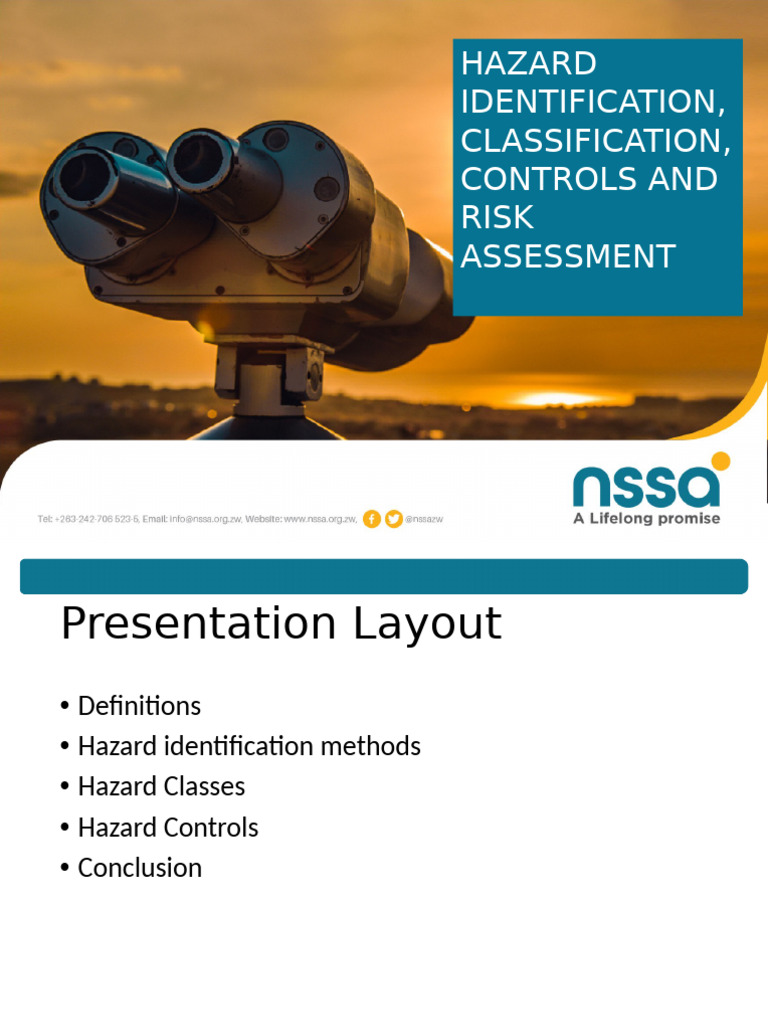 HAZARD IDENTIFICATIONCLASSIFICATION AND CONTROL-lobels | PDF | Hazards ...