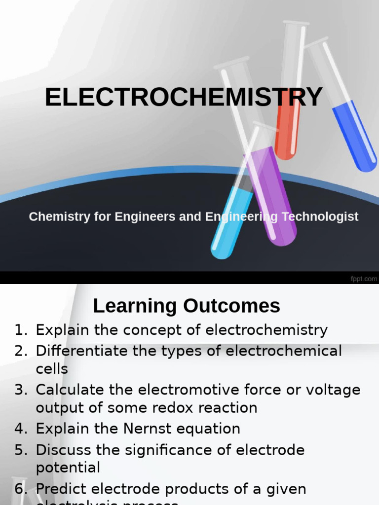Understanding Electrochemistry Concepts | PDF | Redox | Electrochemistry