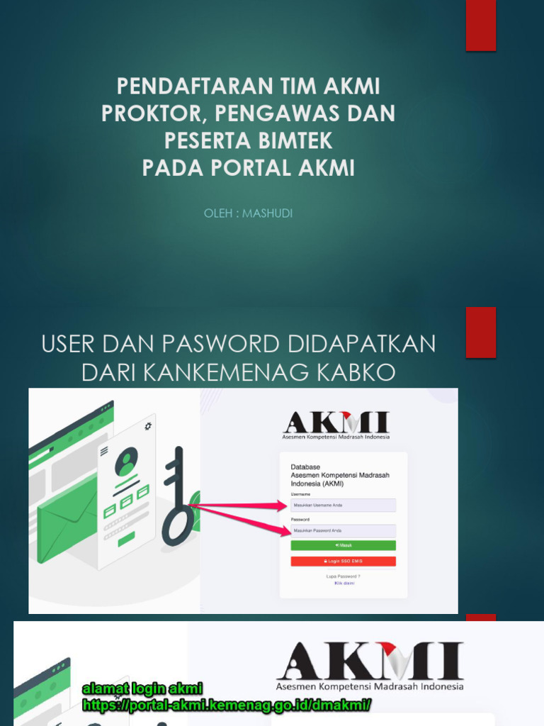 Pendaftaran Tim AKMI di Portal AKMI | PDF