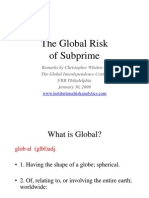 The Global Risk of Subprime