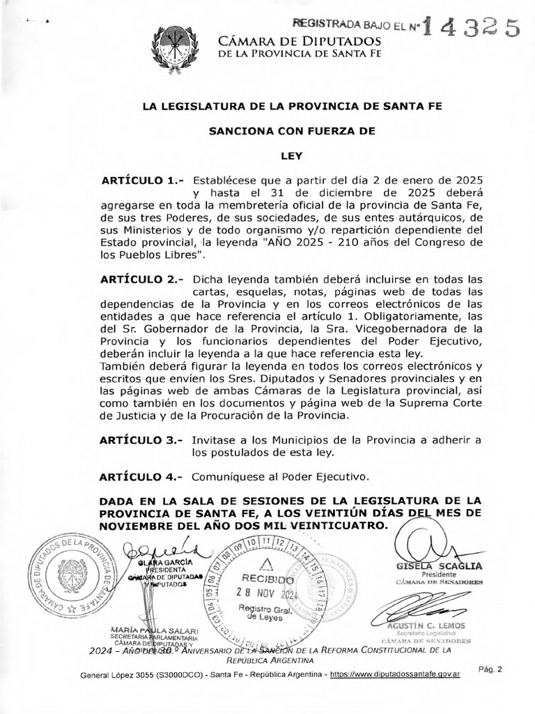 Ley 14325 | PDF | Gobierno