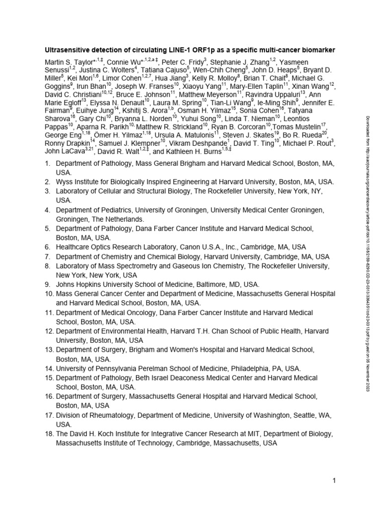 CD 23 0313 | PDF | Biomarker | Cancer