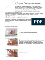 1- Condicionando Polymer Clay