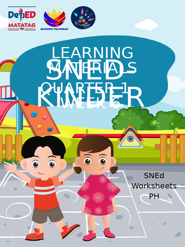 SNED Kindergarten Week 6 Worksheets | PDF