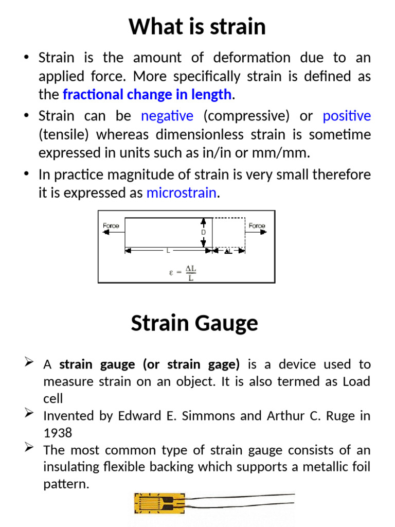 Understanding Strain and Strain Gauges | PDF | Sheet Metal | Mechanical ...