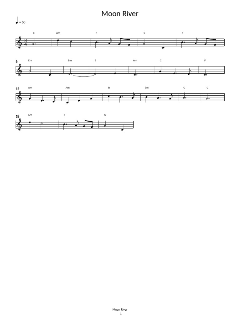 Moon River | PDF