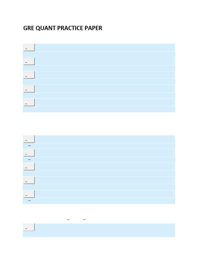 1616666646GRE Quant Practice Paper 4 | PDF | Algebra | Elementary ...