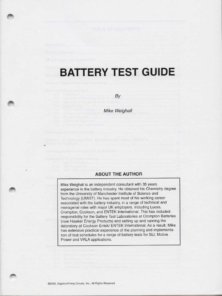 SAE J2185 Battery Testing Guide | PDF | Rechargeable Battery | Electricity