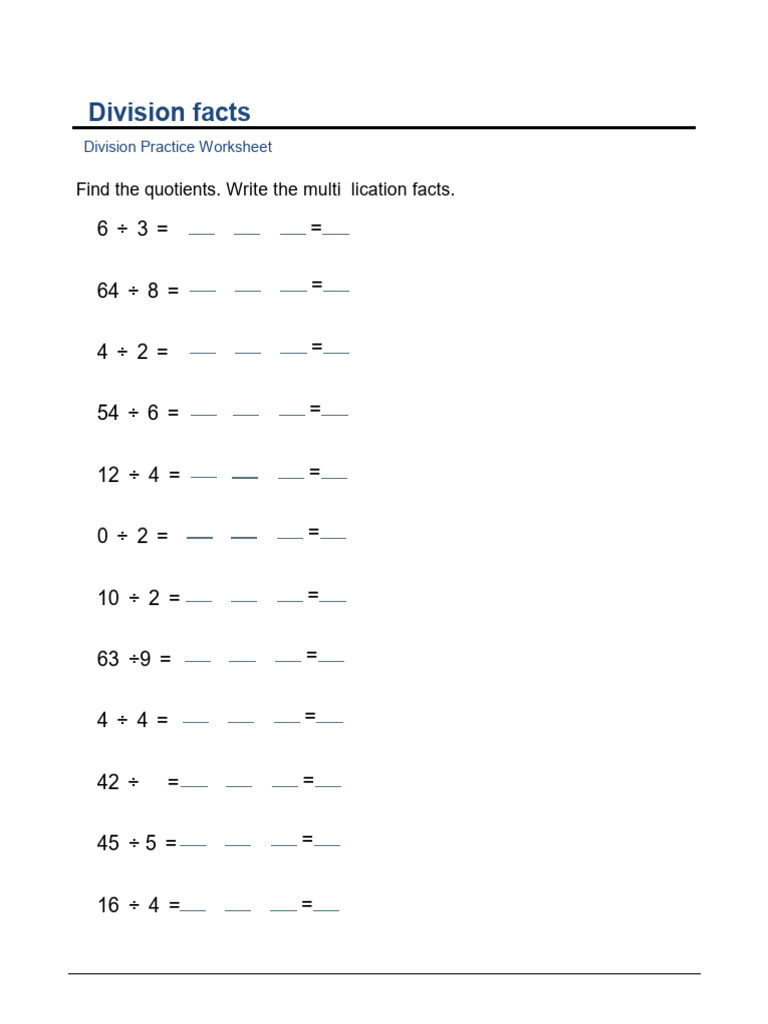 Division-And Multiplication | PDF