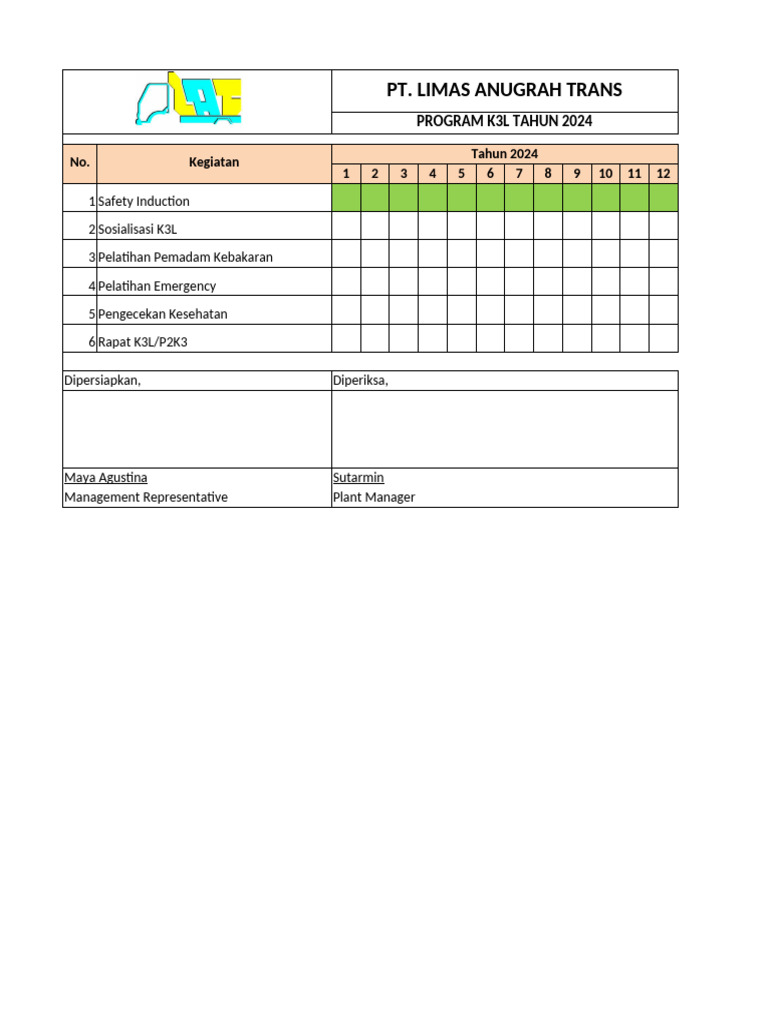 3 Program k3l Tahun 2024 | PDF