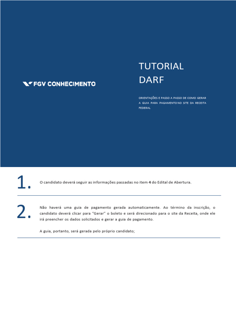 Como Gerar DARF no Site da Receita | PDF