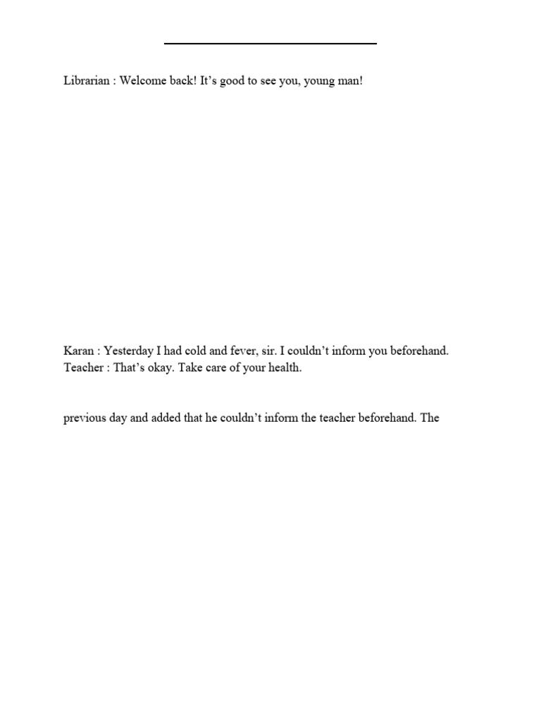 Multiple Choice Direct Indirect Speech Qus | PDF