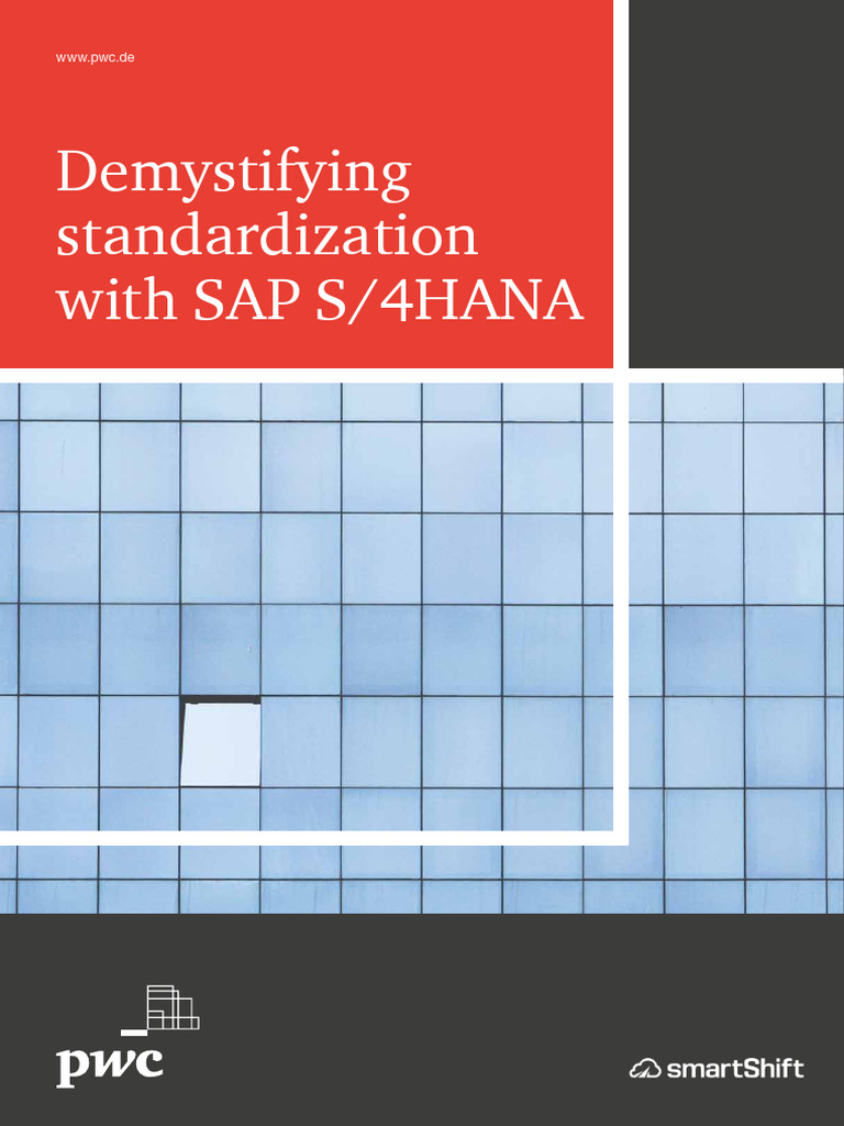 Standardization in SAP S/4HANA Explained | PDF | Standardization ...