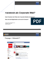Facebook als Corporate Web? Vortrag CeBit 2011