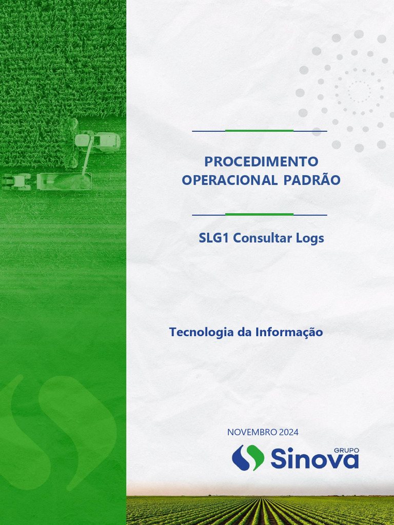 Como Consultar Logs no SAP SLG1 | PDF | Tecnologia da Informação ...
