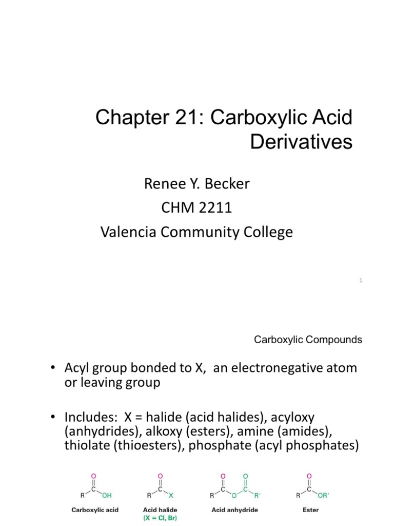 Chapter 21 | PDF | Ester | Carboxylic Acid