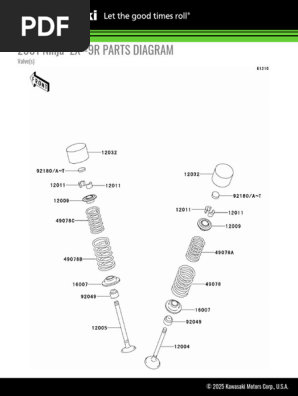 2001 Ninja® ZX™-9R Valve(s) | PDF | Engine Technology | Engines