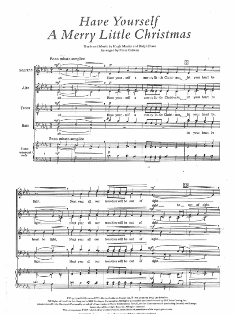 Have Yourself A Little Merry Christmas PDF