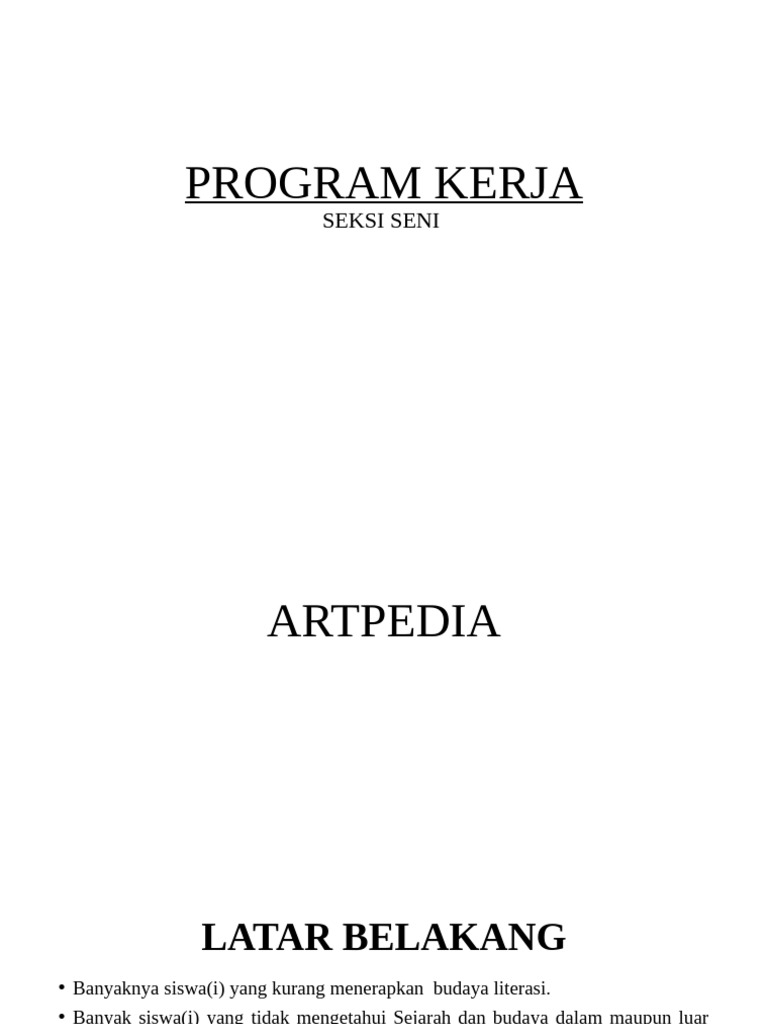 Program Seni SMA Negeri 1 Bantaeng 2025 | PDF