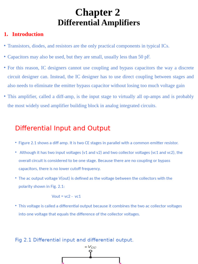 Chapter 2 | PDF | Amplifier | Bipolar Junction Transistor