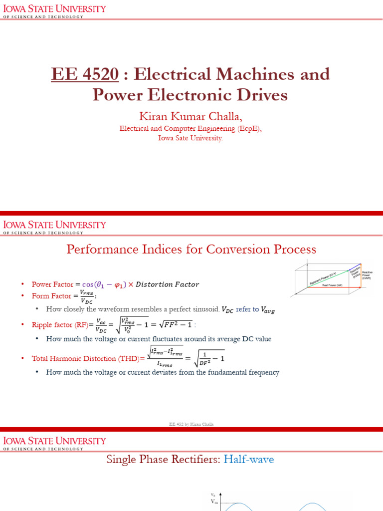 Electrical Machines: Rectifier Analysis | PDF | Rectifier | Root Mean ...