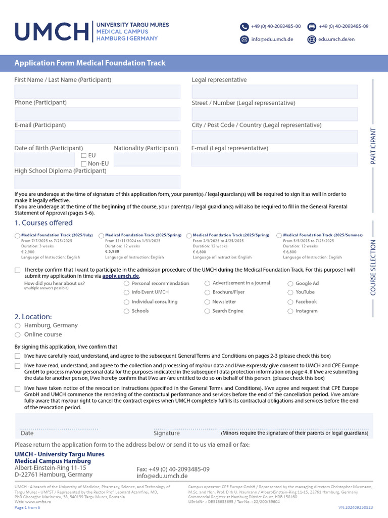UMCH - Medical Foundation Track - Registration-Form 4 - EN-m-special ...