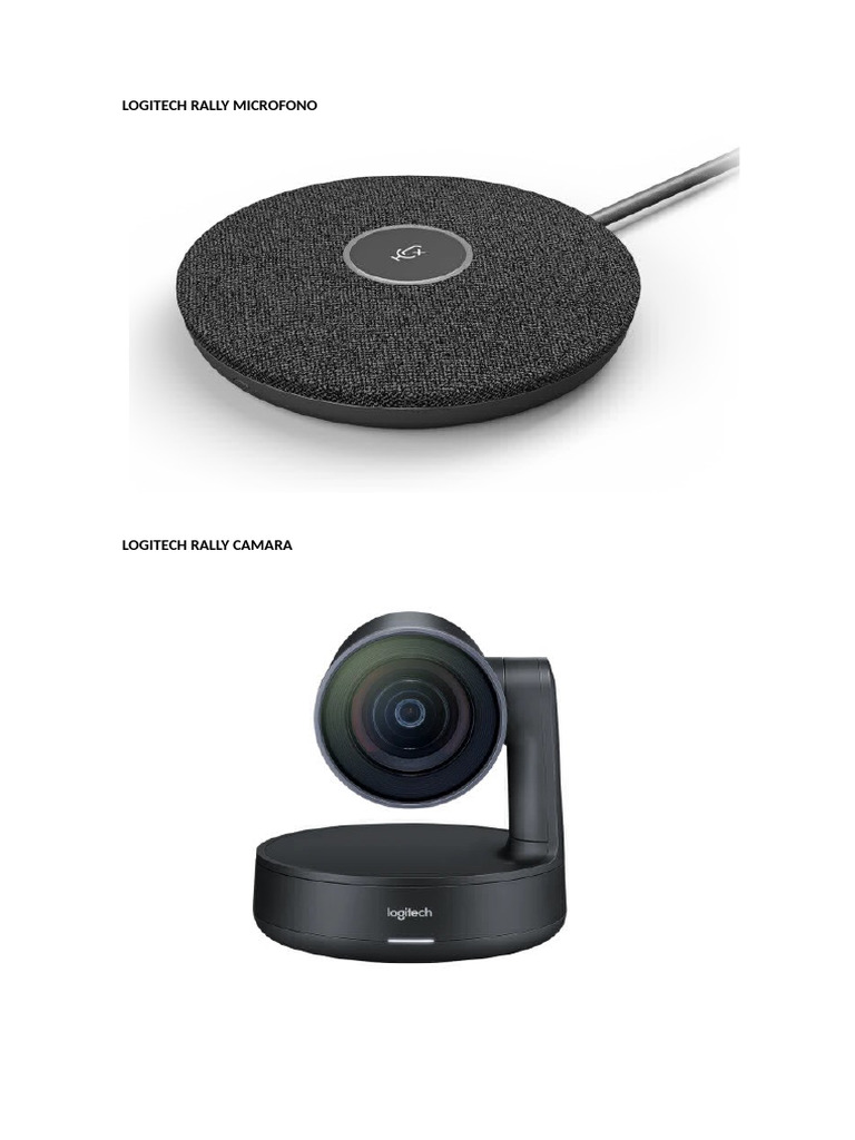 Logitech Rally Microphone and Camera | PDF