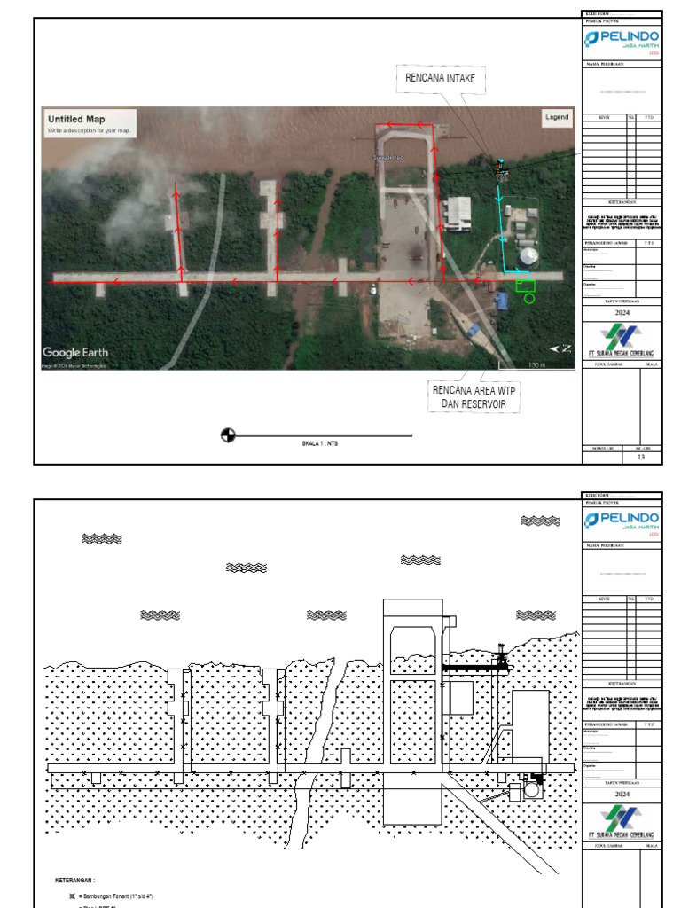 Rencana Intake dan Area WTP | PDF