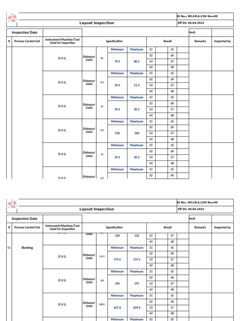 Layout Inspection Report Summary | PDF | Mechanical Engineering ...