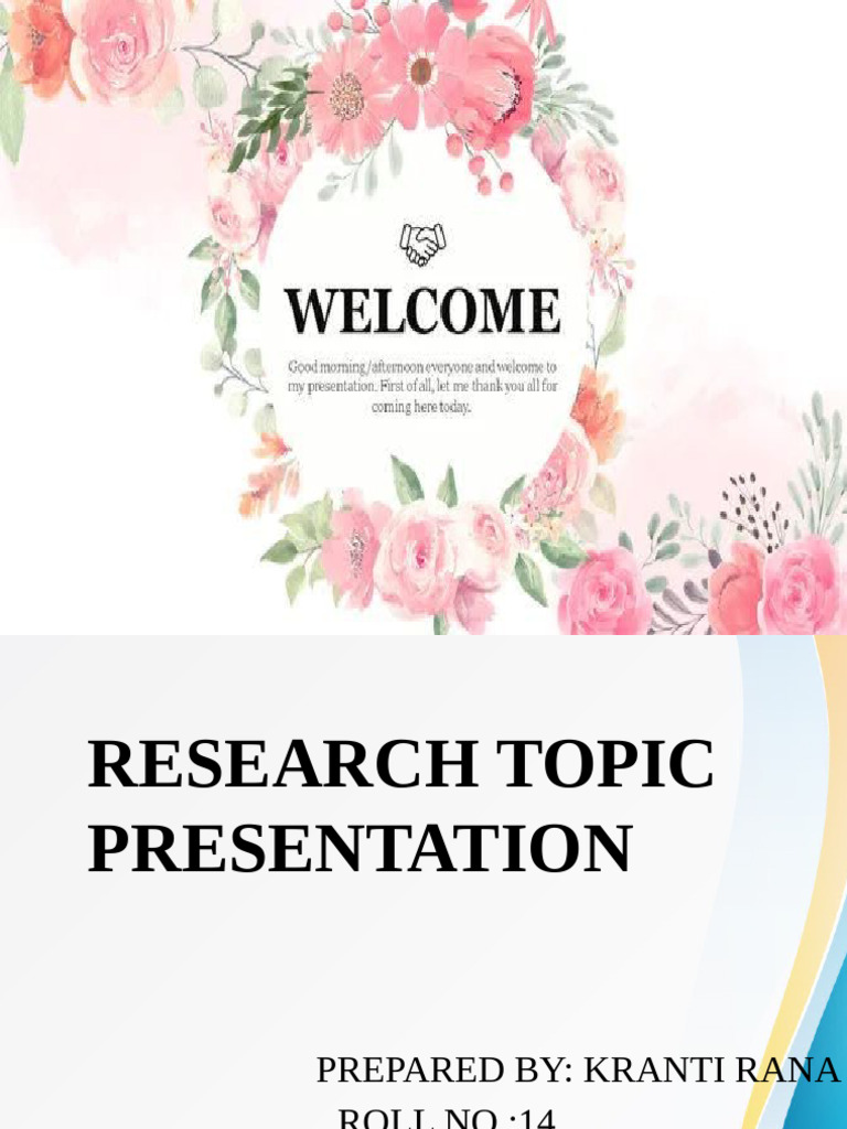 Kanti Research Topic Presentation | PDF | Hiv/Aids | Hiv