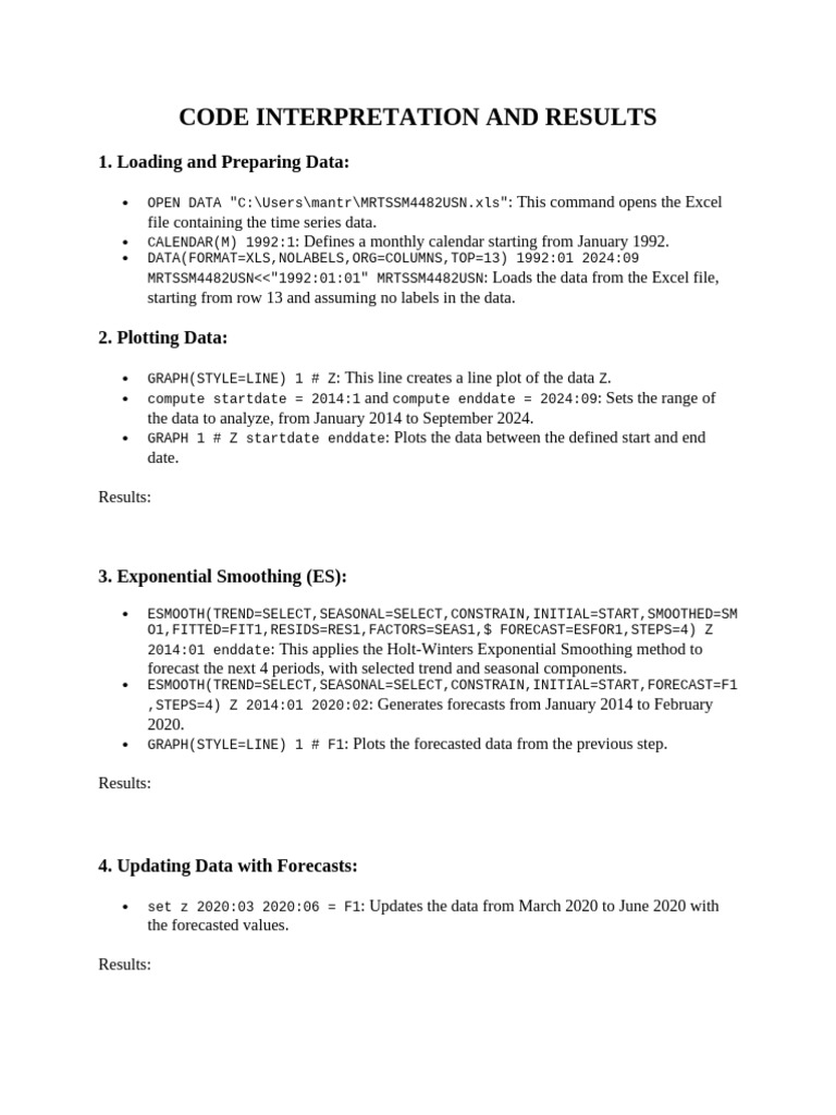 Forecasting Retail Sales with ARIMA | PDF | Microsoft Excel | Computing