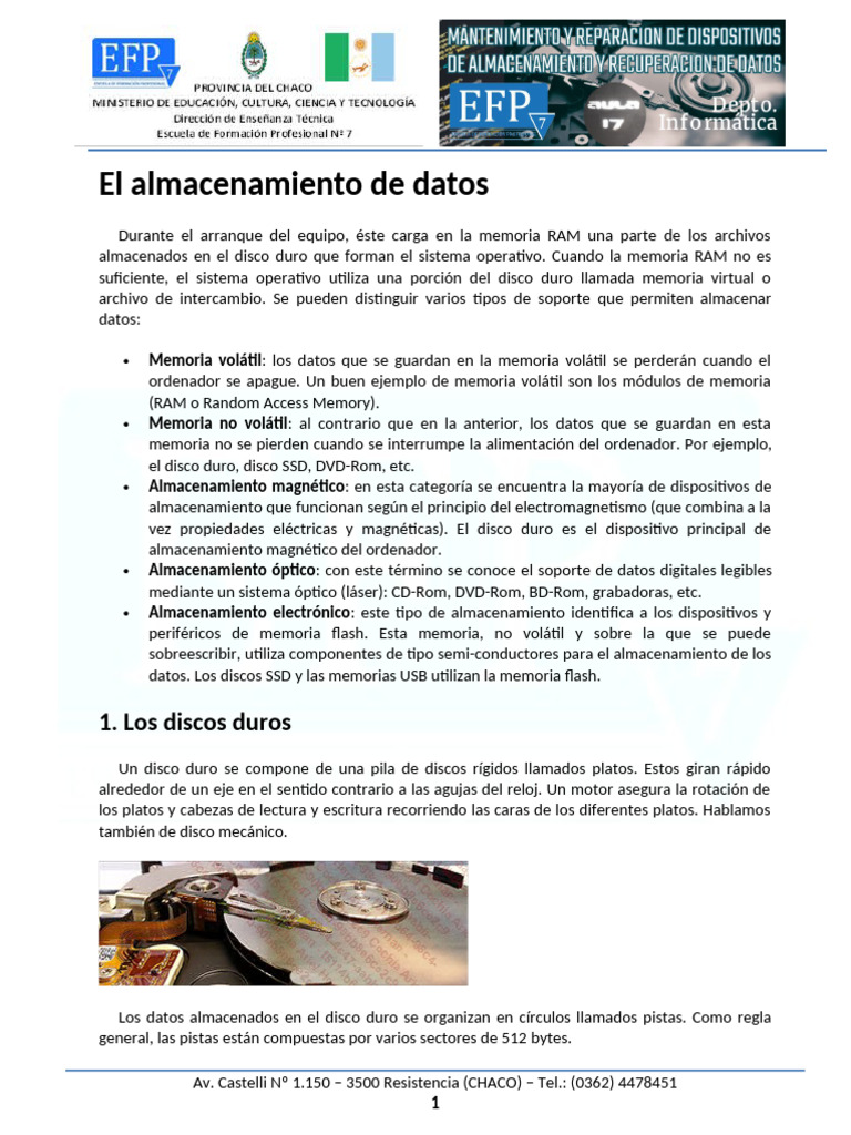 Guía de Almacenamiento de Datos | PDF | Disco duro | Blu Ray