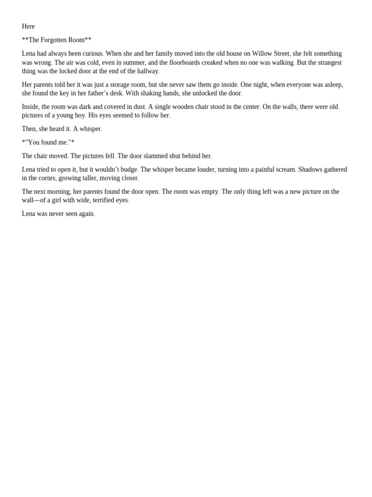 The Mystery of the Forgotten Room | PDF