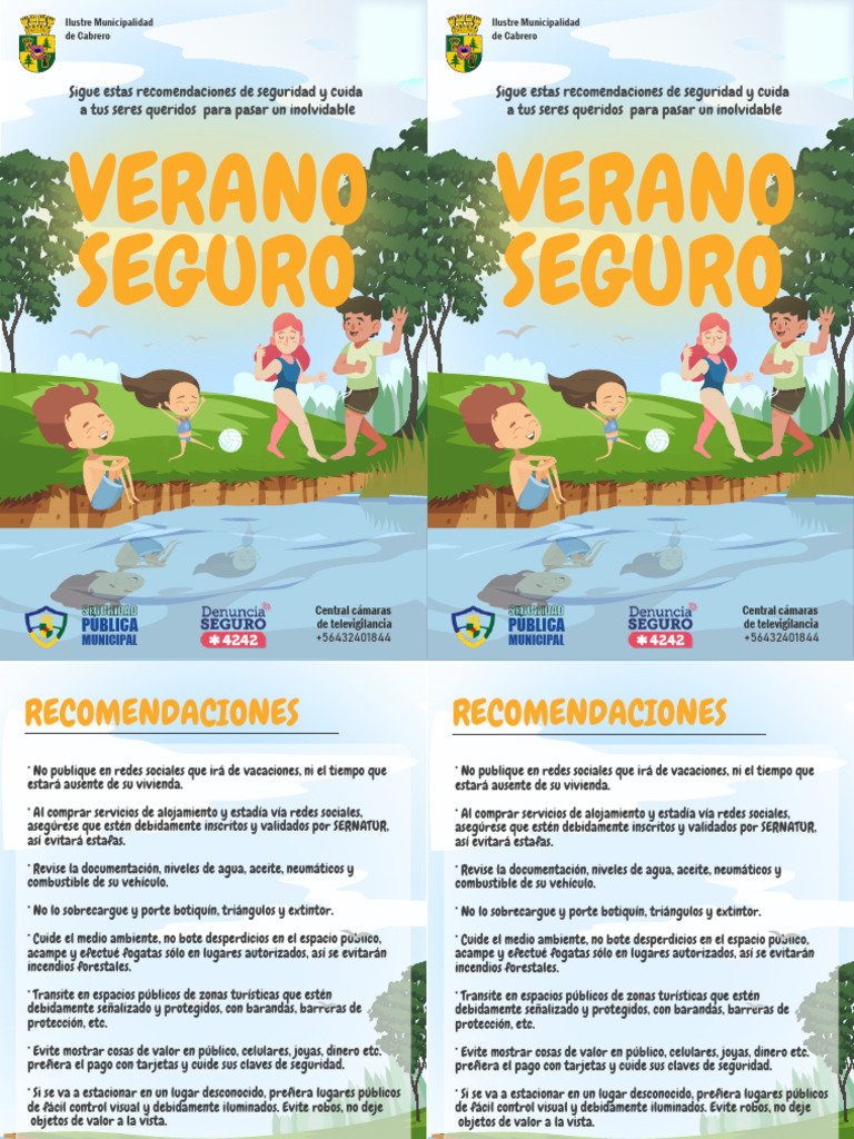 Consejos de Seguridad para el Verano | PDF