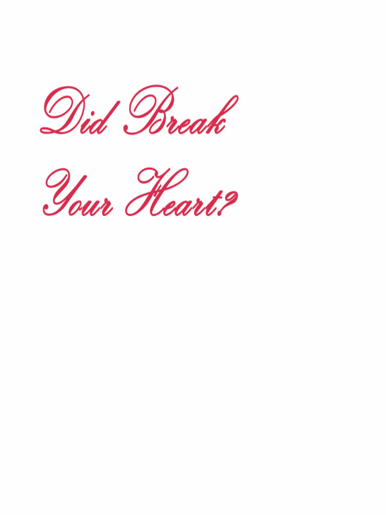 Did Break Your Heart PDF