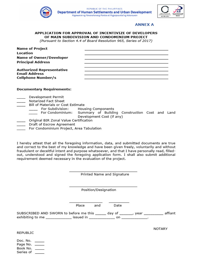 Application For Incentivized Compliance | PDF