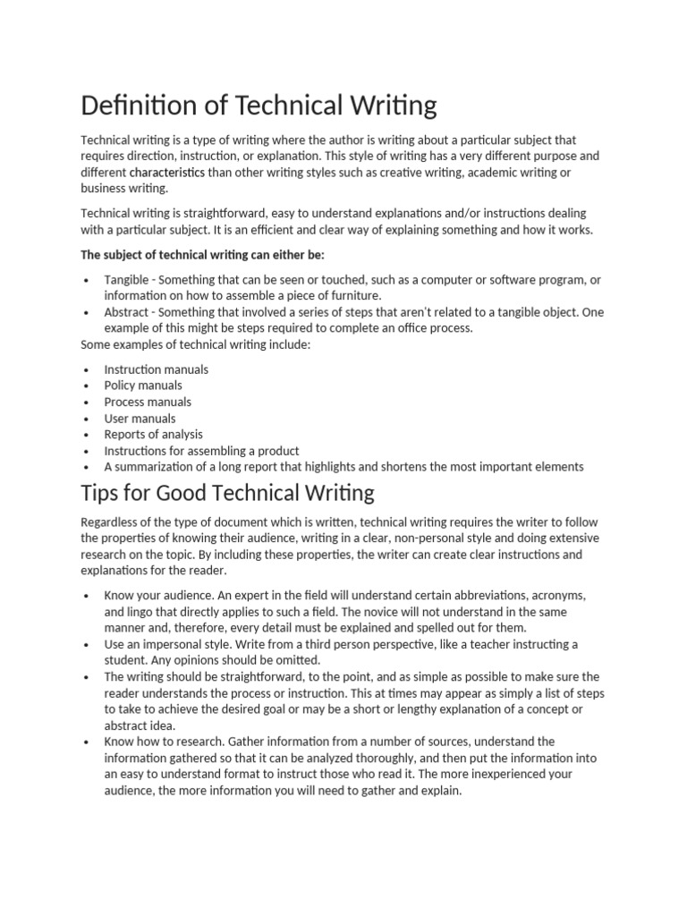Lec2. Technical Writing in Detail | PDF | Essays | Information