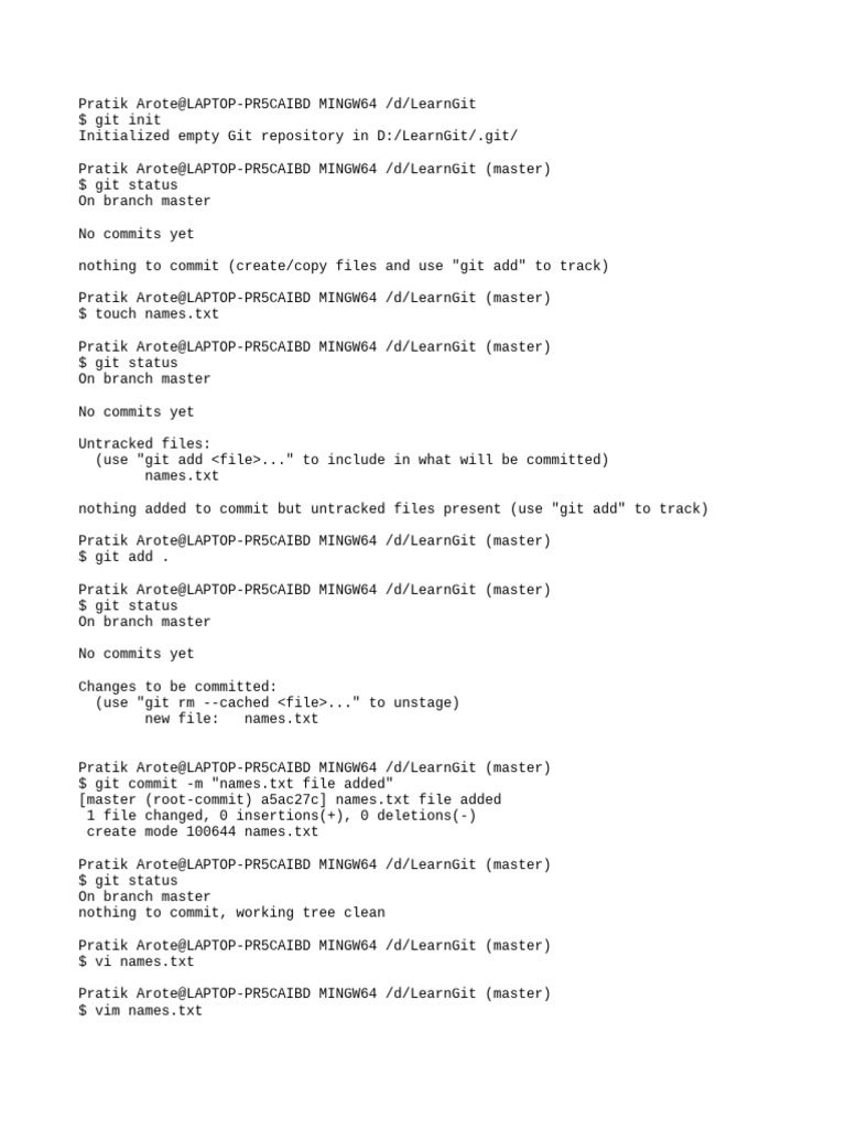 Git 1 | PDF | Text File | Computing