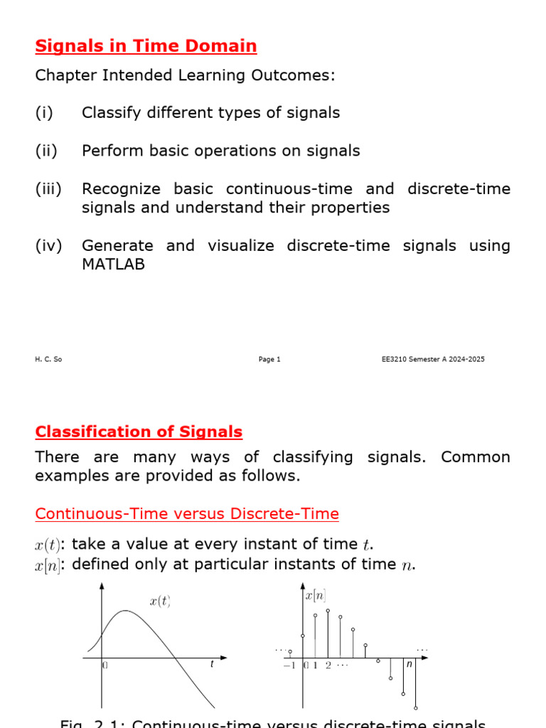 Understanding Time Domain Signals | PDF | Matlab | Mathematical Analysis